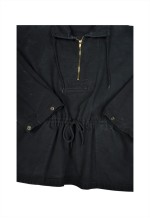 Vintage American Apparel Pullover Jacket Black Ladies Medium