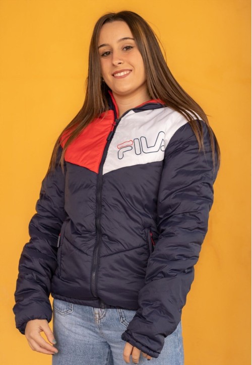 Vintage Puffer Jacket in Blue XS