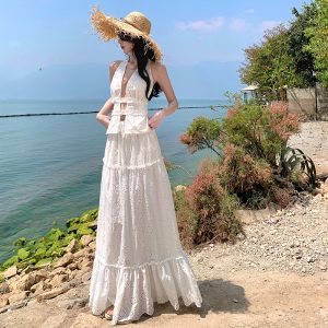 Sicilian Girl Pure Desire Style Set Halter Top Short Hot Pants Skirt Two Piece Set